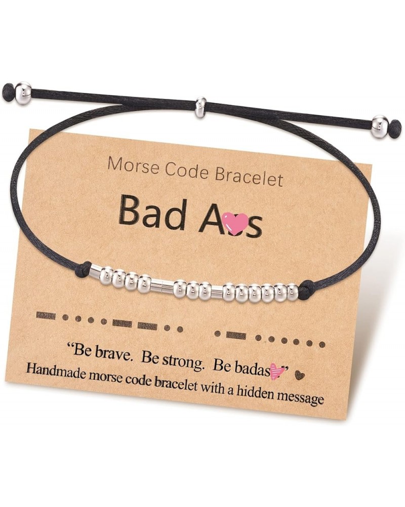 Morse Code Bracelets Jewelry Gifts for Women Men Best Friend Teen Bada*s $9.00 Bracelets