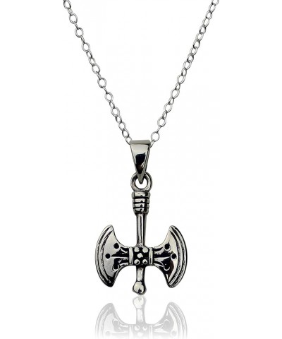 Sterling Silver Meaningful Symbol Charm Pendant Necklaces HATCHET/AXE $15.39 Necklaces