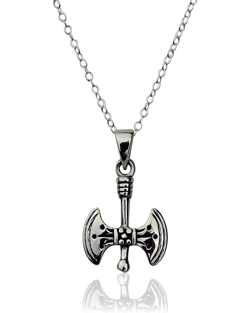 Sterling Silver Meaningful Symbol Charm Pendant Necklaces HATCHET/AXE $15.39 Necklaces