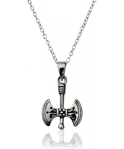 Sterling Silver Meaningful Symbol Charm Pendant Necklaces HATCHET/AXE $15.39 Necklaces