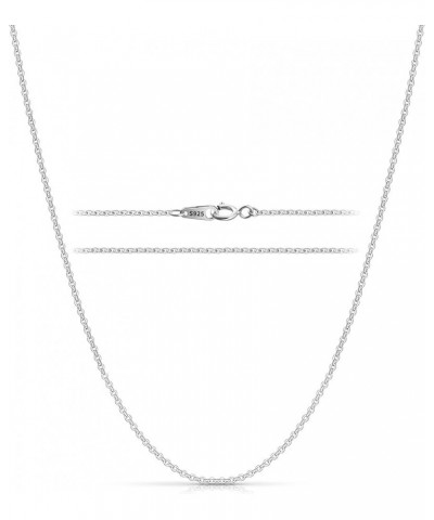 925 Sterling Silver Cable Chain Necklace for Women Girls, 1 mm Thin Necklace Chain 16, 18, 20, 22, 24 Inch 20 Inch $10.19 Nec...