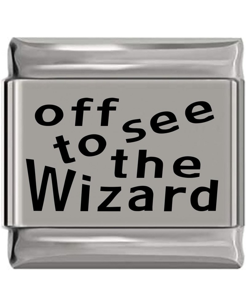 Off to See the Wizard Laser Engraved Italian Charm (9mm Standard Size) $7.89 Bracelets