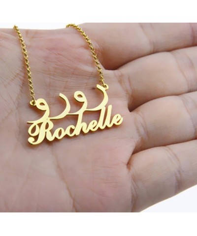 Double Arabic Name Necklace Personalized Name Necklace - Custom Made with Any Name Rose gold $12.87 Necklaces