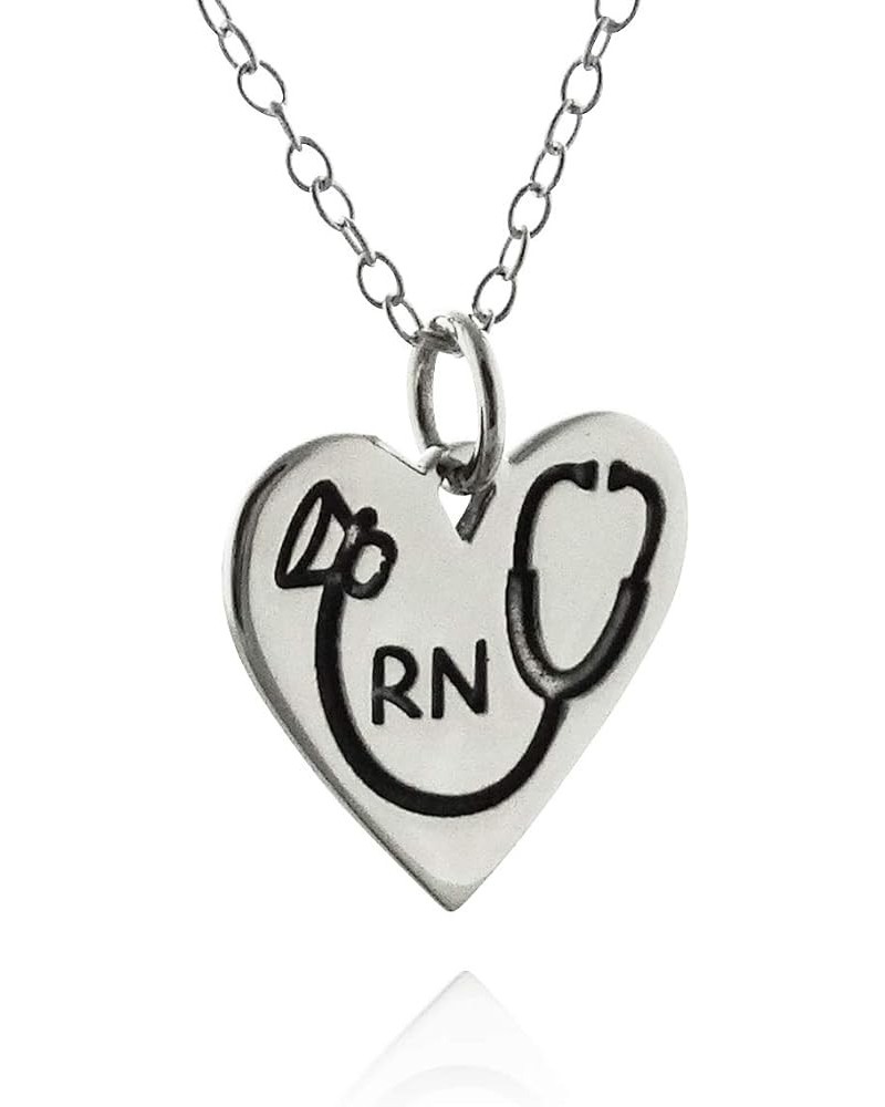 925 Sterling Silver Public Service Work Pendant Necklaces RN $27.04 Necklaces