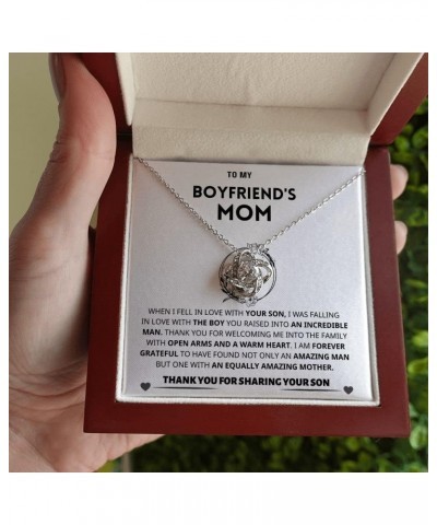 To My Boyfriends Mom Necklace, Mothers Day Gifts For Boyfriends Mom From Girlfriend, Personalized Gifts For Mother In Law, Mo...