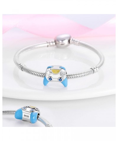 925 Sterling Silver Charms for Bracelets fit Woman Girl Bracelets and Necklaces (With one Spacer Beads) D-Game console remote...