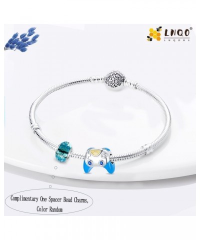 925 Sterling Silver Charms for Bracelets fit Woman Girl Bracelets and Necklaces (With one Spacer Beads) D-Game console remote...