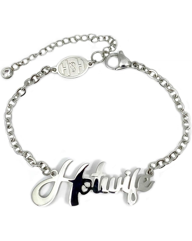 HOTWIFE Stainless Steel Anklet, Necklace & Bracelet Jewelry - Hot Wife, Queen of Spades, Vixen, Threesome, Naughty, QOS, MFM,...