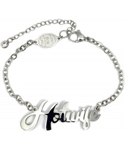 HOTWIFE Stainless Steel Anklet, Necklace & Bracelet Jewelry - Hot Wife, Queen of Spades, Vixen, Threesome, Naughty, QOS, MFM,...