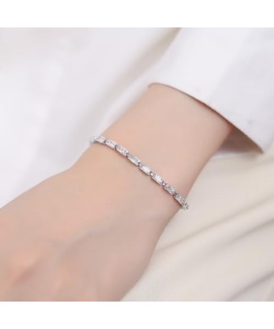 Tennis Bracelets for Women,Adjustable 18K Gold Plated Cubic Zirconia Tennis White-2 $7.64 Bracelets