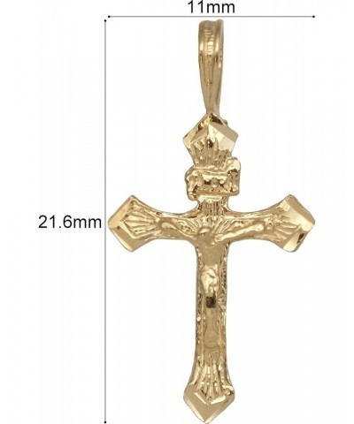 14K Gold Crucifix Religious Pendant Cross Jewelry $22.60 Pendants