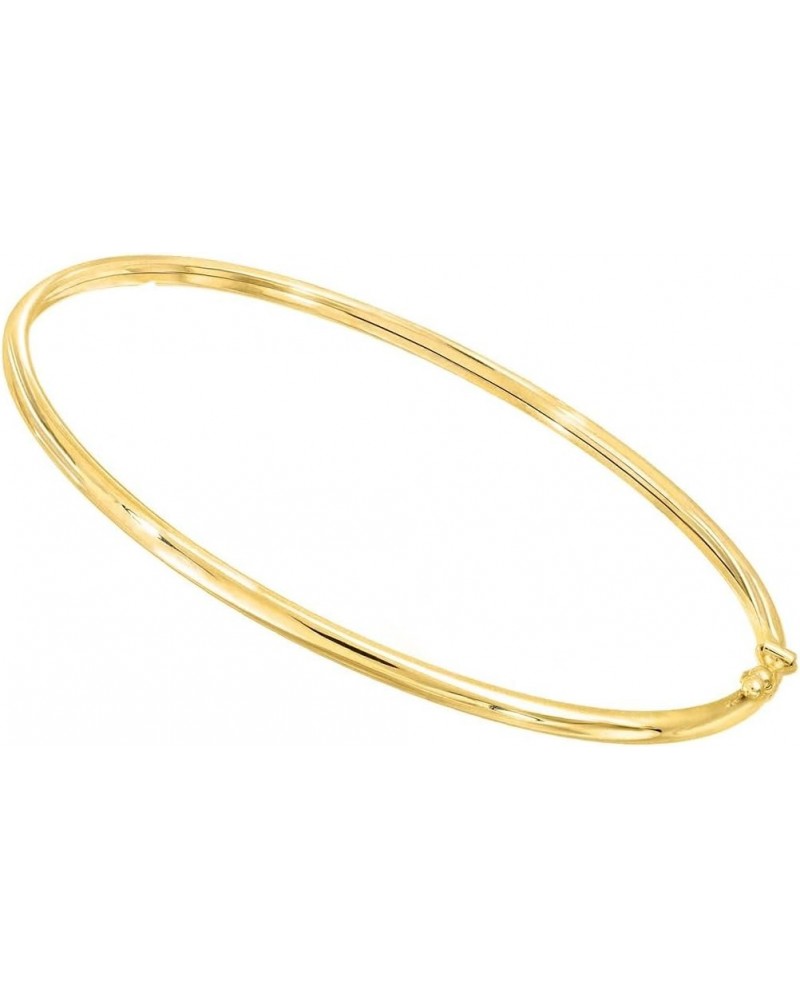 Lucchetta - Gold Bangle 7" Bracelet 14kt Real Yellow Gold | Womens Girls 14k Bangles | Authentic Italian Jewelry from Italy $...