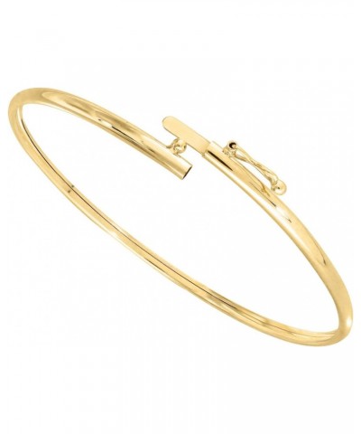 Lucchetta - Gold Bangle 7" Bracelet 14kt Real Yellow Gold | Womens Girls 14k Bangles | Authentic Italian Jewelry from Italy $...