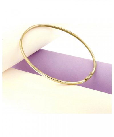 Lucchetta - Gold Bangle 7" Bracelet 14kt Real Yellow Gold | Womens Girls 14k Bangles | Authentic Italian Jewelry from Italy $...