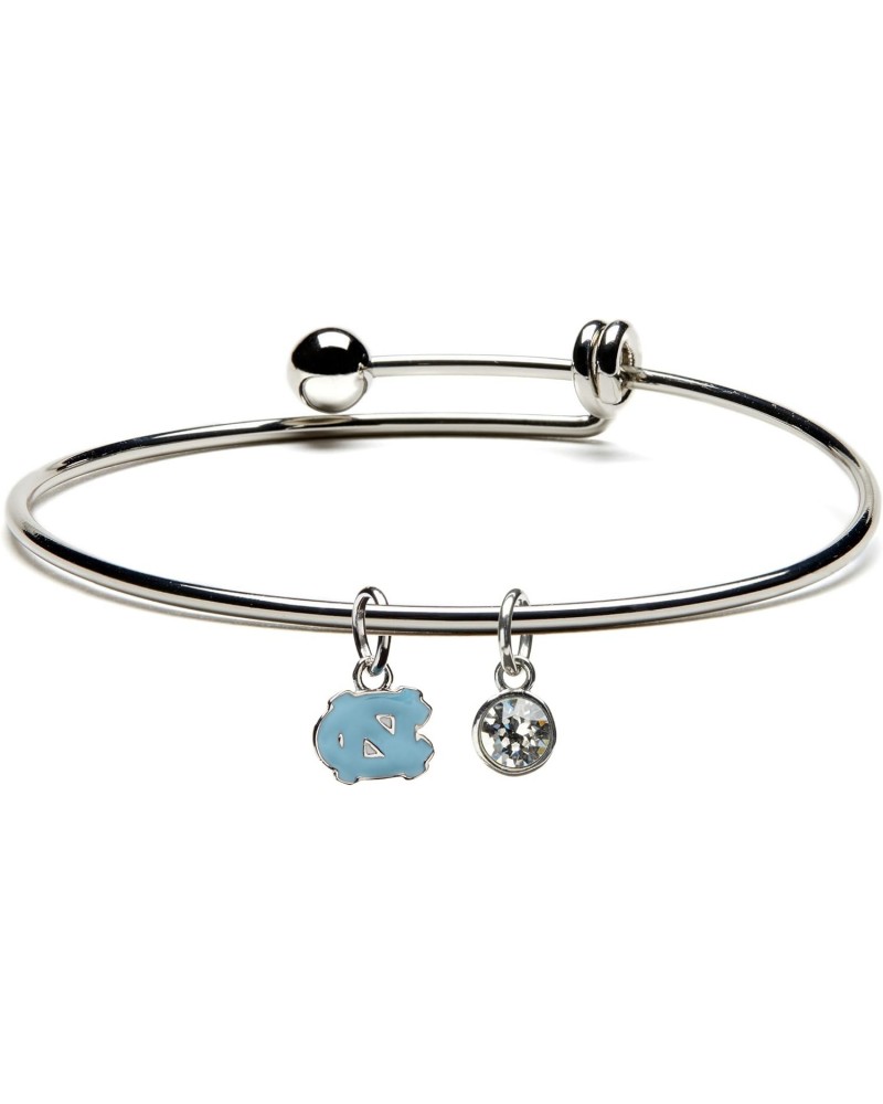 University of North Carolina Bracelet | UNC Tar Heels - Blue NC Bracelet with Crystal | Officially Licensed University of Nor...