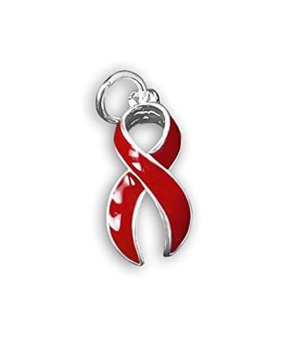 Heart Awareness Charms Perfect for Jewelry Making, Bracelets, Necklaces, DIY Projects, Support Groups and Fundraisers 10 Char...