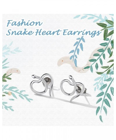 Sterling Silver Dainty Stud Earrings for Women Teen Girls Cute Animals/Minimalist Studs with Delicate Gift Packaging Snake $1...