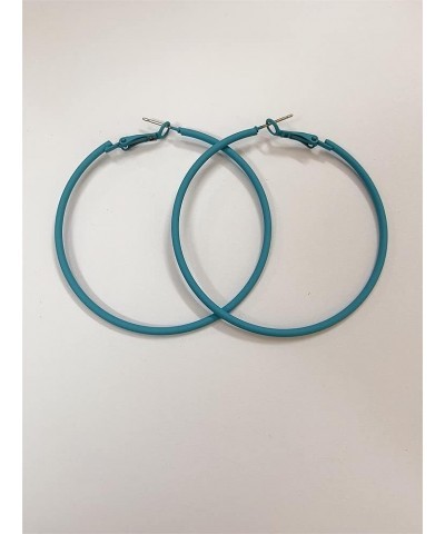 60mm Big Large Hoop Earrings For Women Girls Sensitive Ears Neon Minimalist Retro Round Huggie Hoops 2 Inch Colorful 80s 90s ...