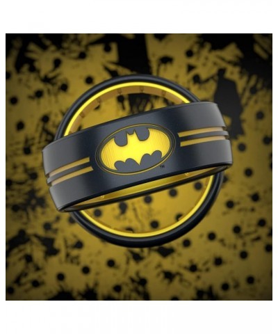 DC Comics Collection - Etched Silicone Ring - Comfortable, Breathable, and Safe - Batman, Superman, The Flash, and Wonder Wom...