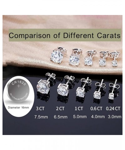 Earrings for Women Trendy Hypoallergenic 925 Sterling Silver Moissanite Earrings Studs Jewelry Valentine's Day Christmas Gift...