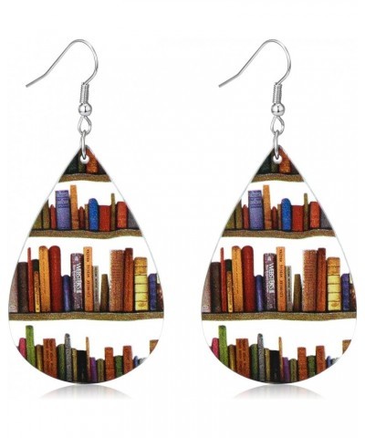 Book Earrings for Women Book Lover Earrings Acrylic Teardrop Book Earrings Dangle Book Jewelry Book Lover Librarian Gift $7.4...