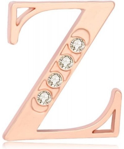 Rose Gold Plated Fashion 26 Charm Initial Letters Brooch Crystal Pins Big Brooches Letter C D K Brooches Z $9.01 Brooches & Pins