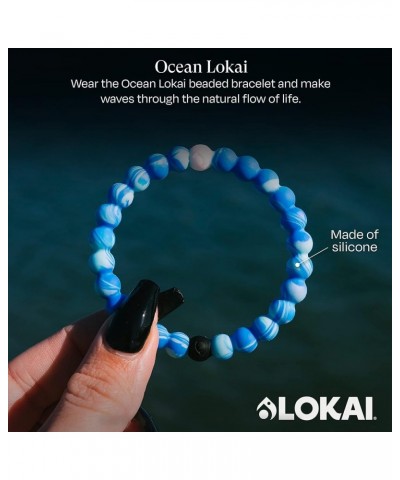 Hawaiian Silicone Beaded Bracelets for Women & Men, The Surf Collection - Ohana Beach Jewelry Fashion Bead Bracelet with Blac...