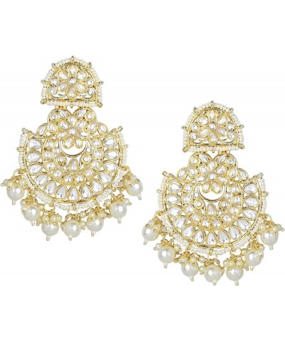 Jhumki Jhumka Earrings Indian Wedding Traditional Party Fusion Fashion Jewelry For Women White3 $16.17 Earrings