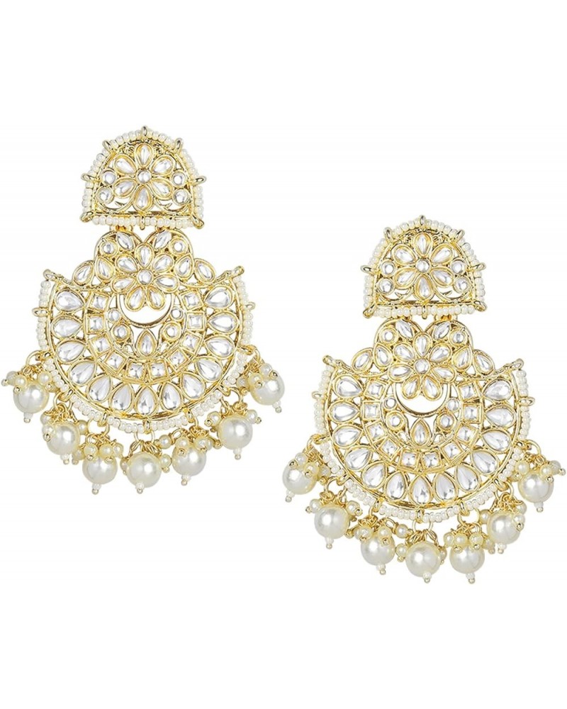 Jhumki Jhumka Earrings Indian Wedding Traditional Party Fusion Fashion Jewelry For Women White3 $16.17 Earrings