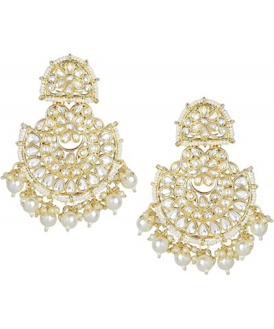 Jhumki Jhumka Earrings Indian Wedding Traditional Party Fusion Fashion Jewelry For Women White3 $16.17 Earrings