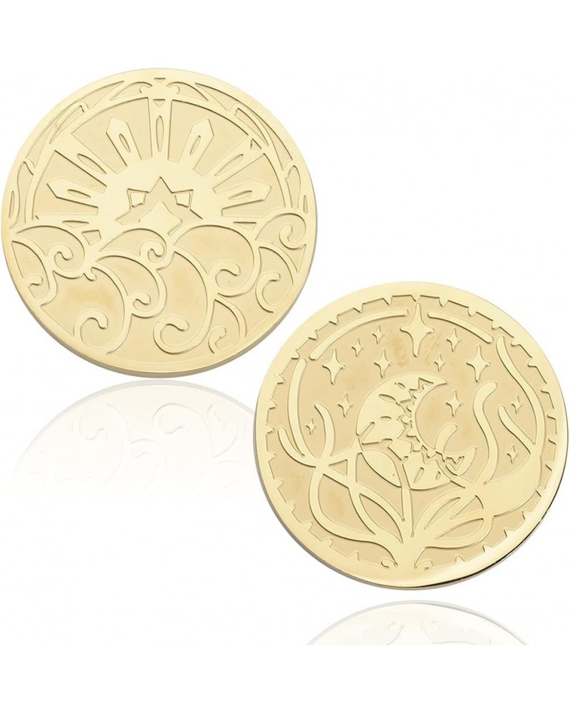 Sun and Moon Coin Funny Dungeon Gift D&D Gift Dungeons Geek Gift Dungeons Lover Gift Sun Moon Coin $9.97 Bracelets