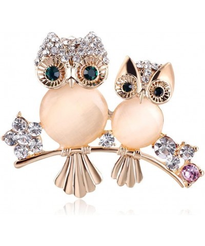 Brooch Owl Shape Rhinestone Covered Crystal Beauty Brooch Pin Scarves Shawl Clip For Women Ladies Women's Brooches and Pins J...