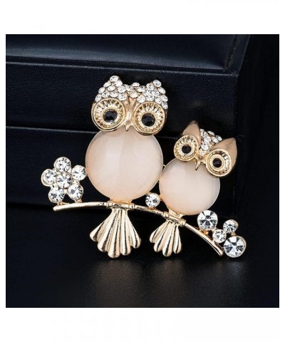 Brooch Owl Shape Rhinestone Covered Crystal Beauty Brooch Pin Scarves Shawl Clip For Women Ladies Women's Brooches and Pins J...