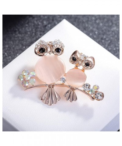 Brooch Owl Shape Rhinestone Covered Crystal Beauty Brooch Pin Scarves Shawl Clip For Women Ladies Women's Brooches and Pins J...