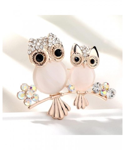 Brooch Owl Shape Rhinestone Covered Crystal Beauty Brooch Pin Scarves Shawl Clip For Women Ladies Women's Brooches and Pins J...