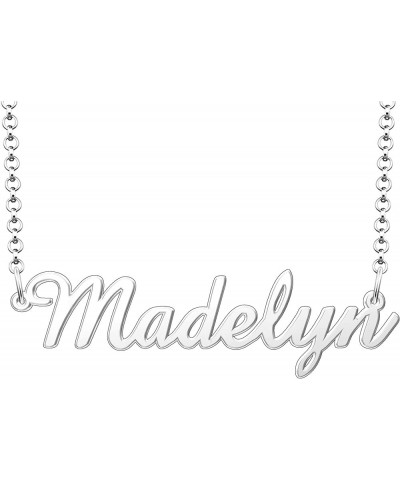 Name Necklace Personalized Gifts Customized Name Necklace Madelyn Silver $15.65 Necklaces