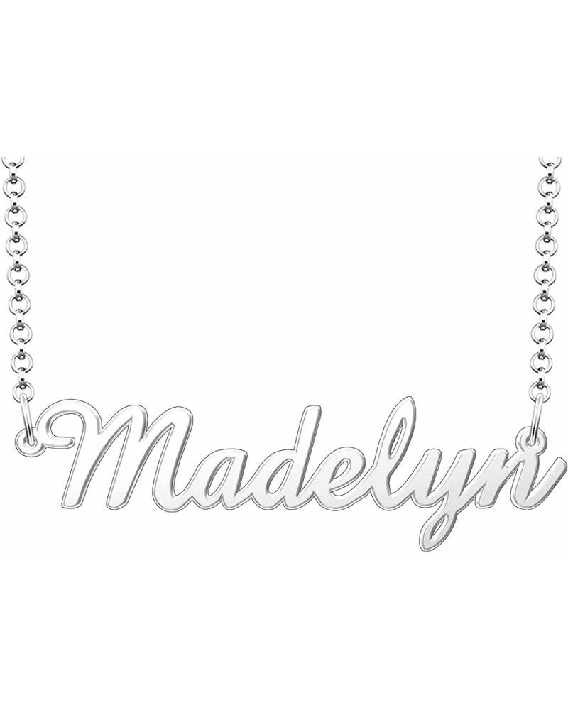 Name Necklace Personalized Gifts Customized Name Necklace Madelyn Silver $15.65 Necklaces