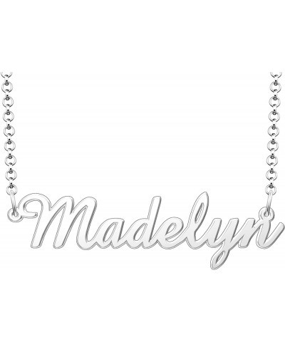 Name Necklace Personalized Gifts Customized Name Necklace Madelyn Silver $15.65 Necklaces