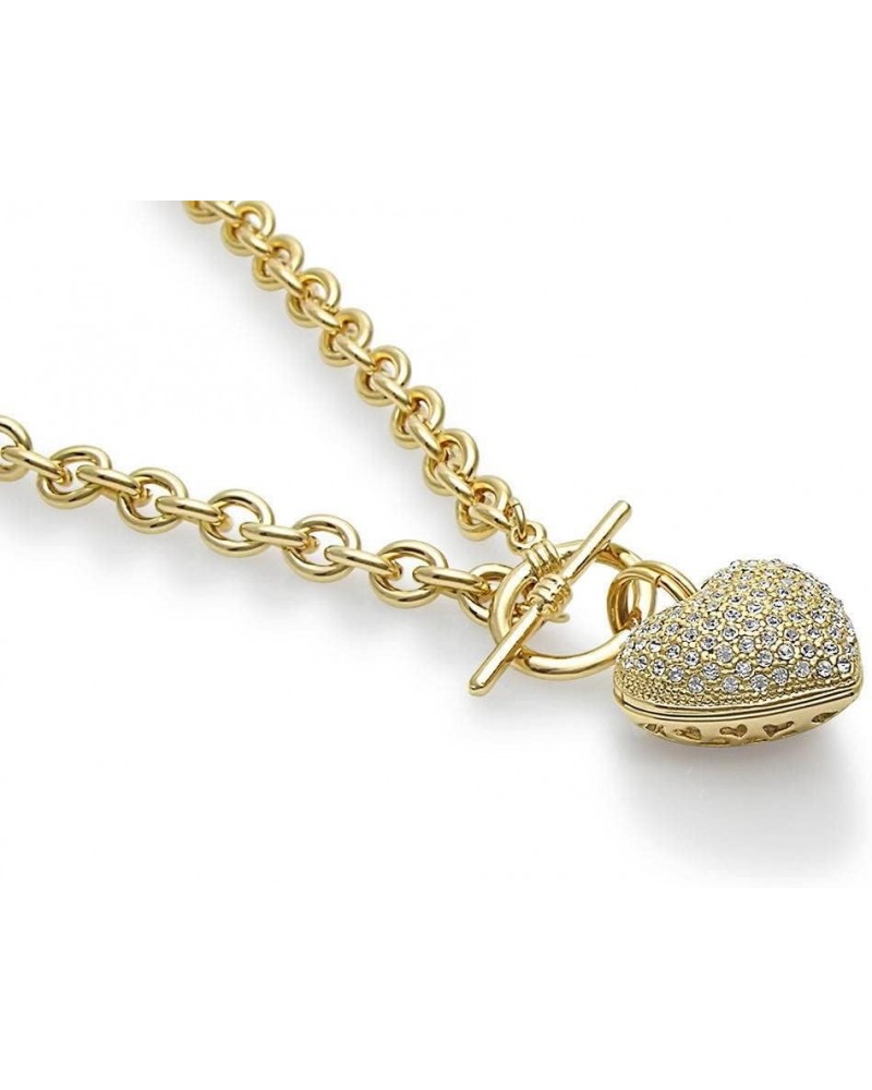 Heart Anniversary Toggle Pendant Necklace for Women, Gold-Tone $15.98 Necklaces