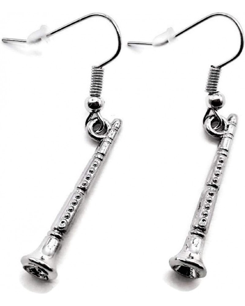 Clarinet Earrings, Music Earrings, Musical Instrument Earrings, Woodwind Instrument Earrings, Clarinet Charm Earrings, Clarin...