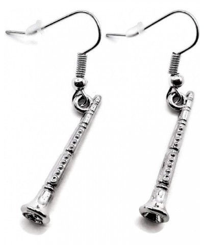 Clarinet Earrings, Music Earrings, Musical Instrument Earrings, Woodwind Instrument Earrings, Clarinet Charm Earrings, Clarin...