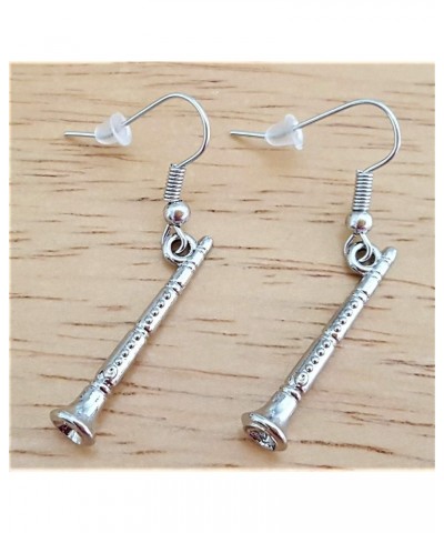 Clarinet Earrings, Music Earrings, Musical Instrument Earrings, Woodwind Instrument Earrings, Clarinet Charm Earrings, Clarin...