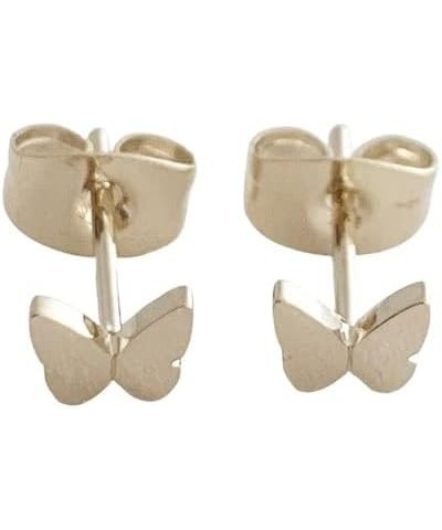 Mini Butterfly Studs in Gold, Rose Gold, or Silver | Minimalist, Delicate Jewelry Gold $10.61 Earrings