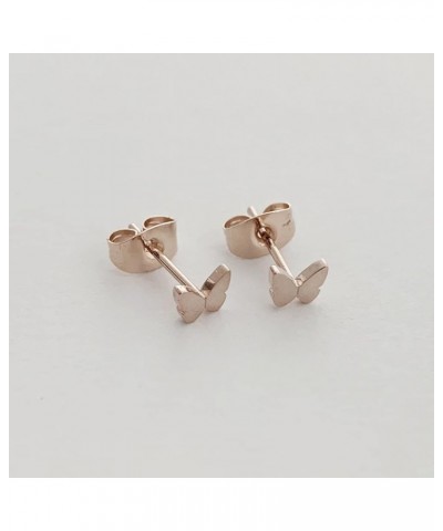 Mini Butterfly Studs in Gold, Rose Gold, or Silver | Minimalist, Delicate Jewelry Gold $10.61 Earrings