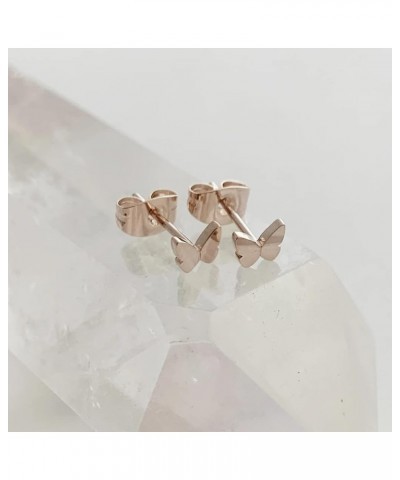 Mini Butterfly Studs in Gold, Rose Gold, or Silver | Minimalist, Delicate Jewelry Gold $10.61 Earrings