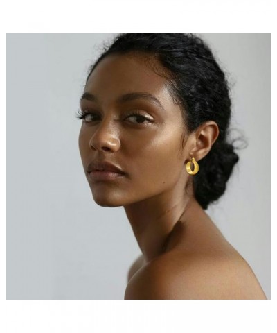 Gold Filigree Earrings for Women | 18K Gold Plated Hollow Out Link Mesh Braided Filigree Hoop Earrings 2 $8.09 Earrings