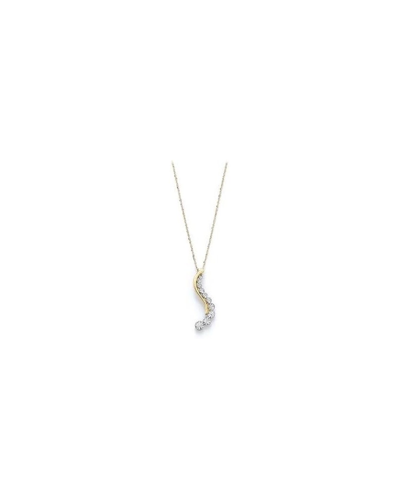 14k Two Tone Gold S Journey Necklace Pendant Jewelry Gifts for Women $87.60 Necklaces