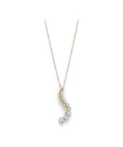 14k Two Tone Gold S Journey Necklace Pendant Jewelry Gifts for Women $87.60 Necklaces