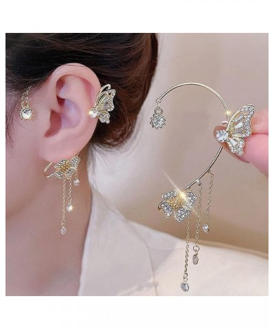 Butterfly Ear Cuff Zircon Butterfly Earrings for Women No Piercing Butterfly Wrap Earrings Dainty Butterfly Cartilage Earring...