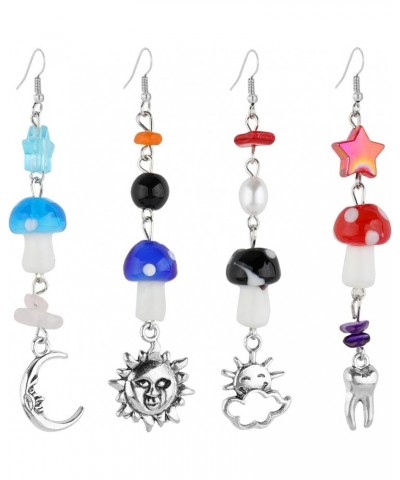 Women's Mushroom Cute Drop Earrings Set - Enchanting Jewelry Gift for Teen Girls & Lovers of Whimsy Mushroom Earrings 03 $11....